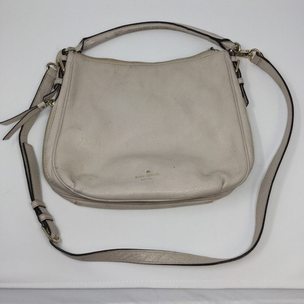 Kate Spade Cream Pebbled Handbag, Crossbody